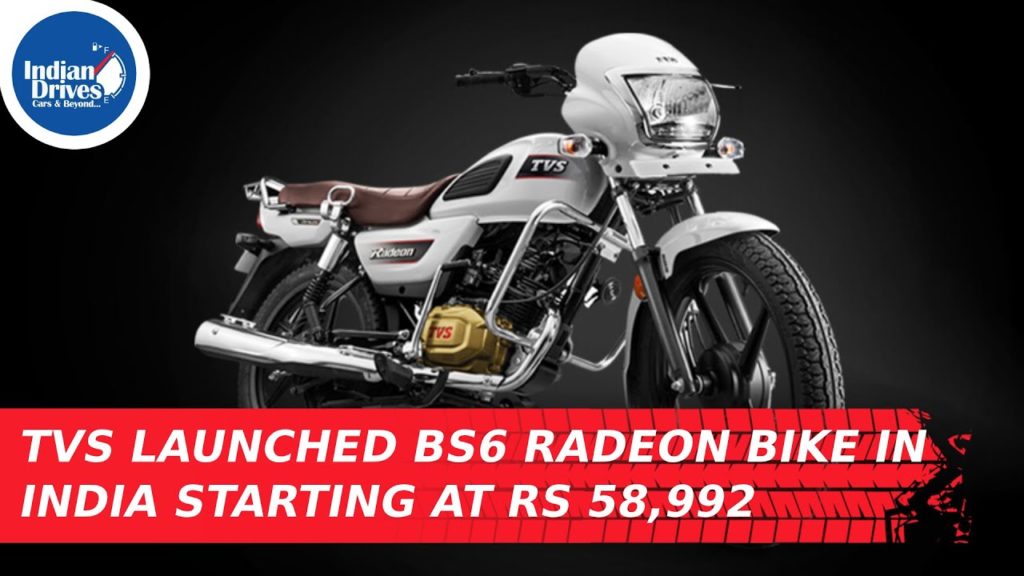 TVS Launched BS6 Radeon Bike In India Starting At Rs 58,992