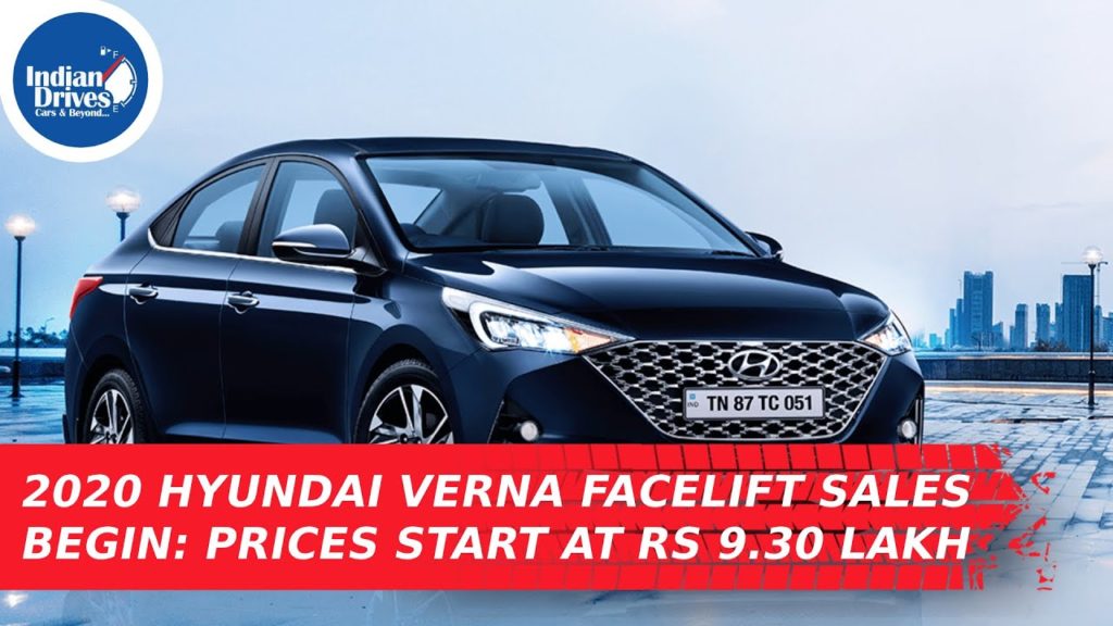 2020 Hyundai Verna Facelift Sales Begin: Prices Start At Rs 9.30 Lakh