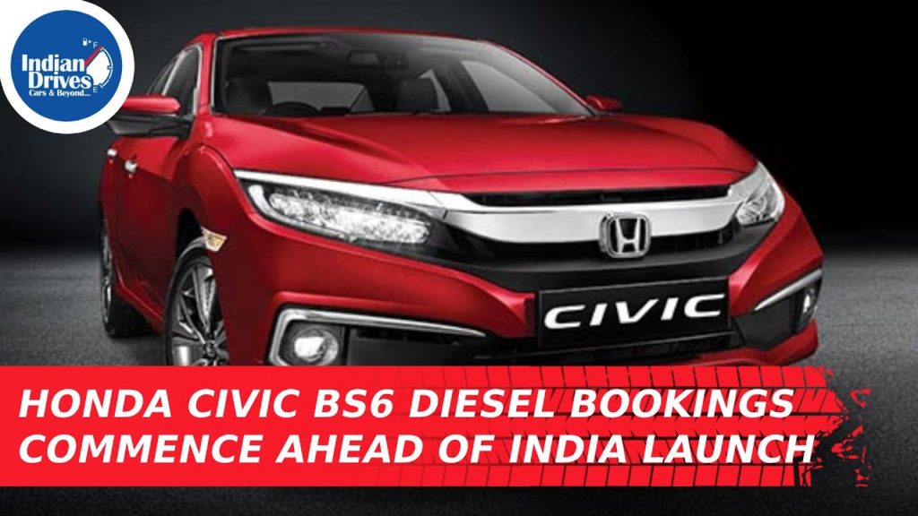 Honda Civic BS6 Diesel Bookings Commence Ahead Of Its Launch
