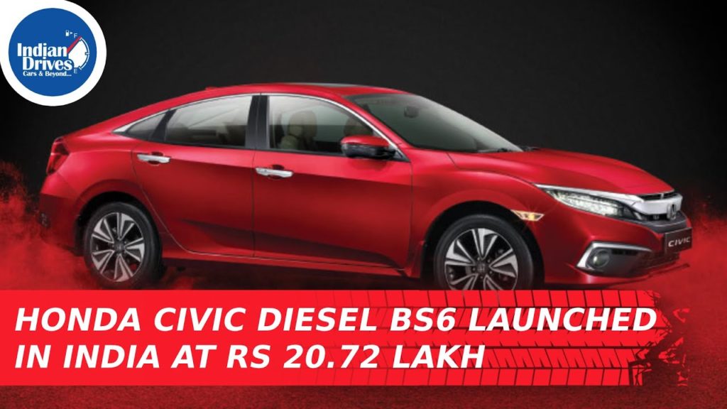 Honda Civic Diesel BS6 Launched In India At Rs 20.72 Lakh