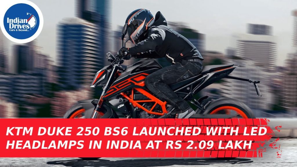 KTM Duke 250 BS6 Launched With LED Headlamps In India At Rs 2.09 Lakh