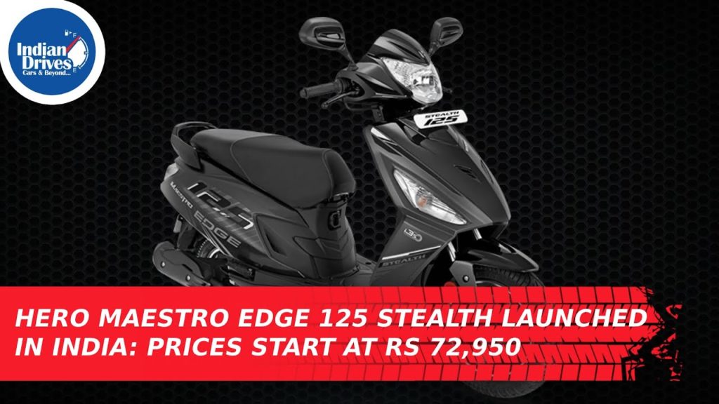 Hero Maestro Edge 125 Stealth Launched In India: Prices Start At Rs 72,950