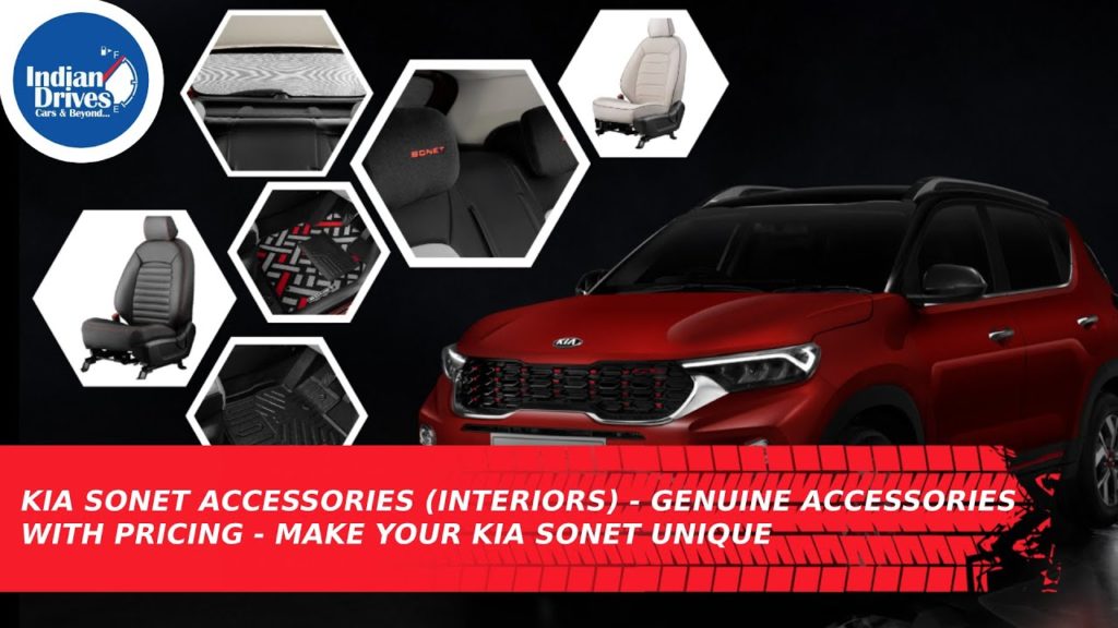 Kia Sonet Accessories (Interiors) – Genuine Accessories With Pricing – Make Your Kia Sonet Unique