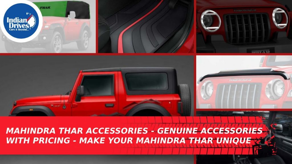 Mahindra Thar Accessories Genuine Accessories With Pricing Make Your Mahindra Thar Unique