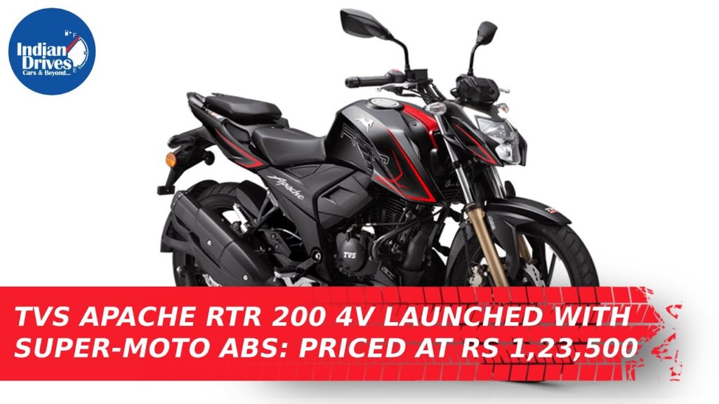 TVS Apache RTR 200 4V Launched With Super-Moto ABS: Priced At Rs 1,23,500