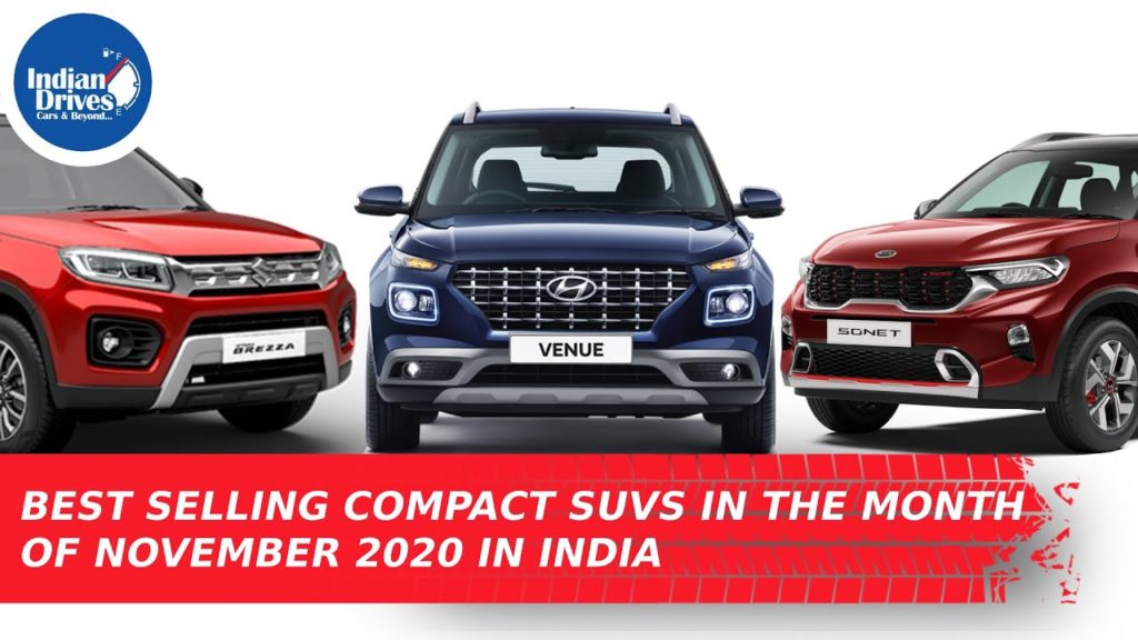 Best Selling Compact SUVs In The Month Of November 2020 In India
