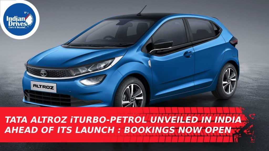 Tata Altroz iTurbo-Petrol Unveiled In India Ahead Of Its Launch : Bookings Now Open