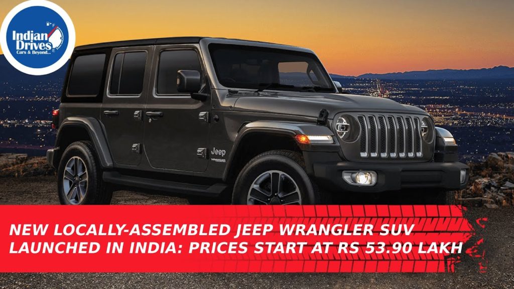New Locally-Assembled Jeep Wrangler SUV Launched In India: Prices Start At Rs 53.90 Lakh