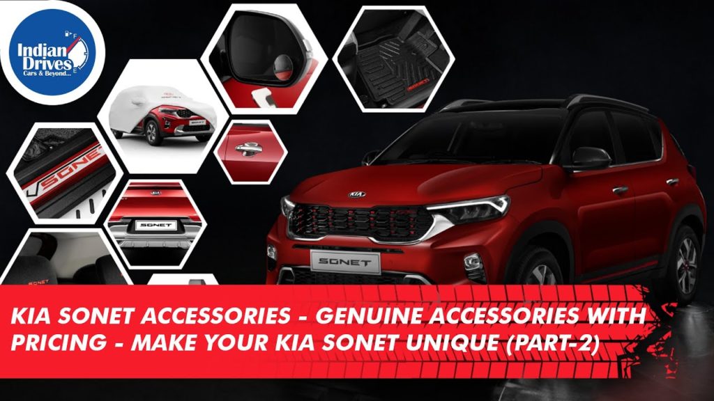 Kia Sonet Accessories – Genuine Accessories With Pricing – Make Your Kia Sonet Unique (Part-2)