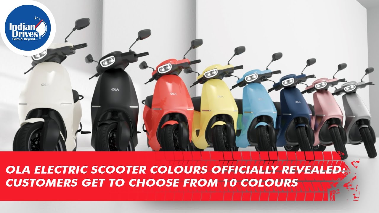 Ola Electric Scooter Colours Officially Revealed: Customers Get To Choose From 10 Colours