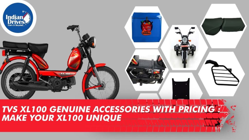 TVS XL100 Accessories With Pricing - Make Your XL100 Unique
