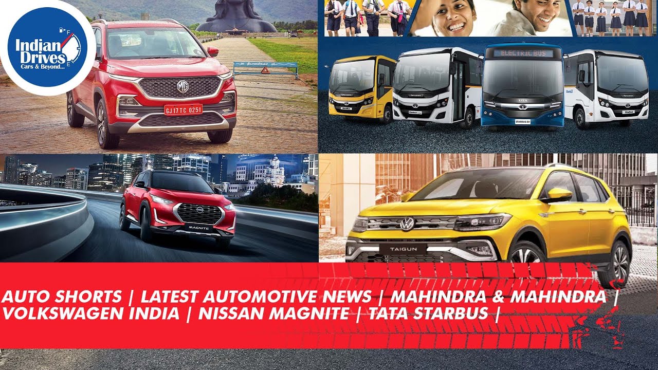 Auto Shorts | Latest Automotive News  Of Indian Automobile Brands| Mahindra & Mahindra | Volkswagen India | Tata Starbus |