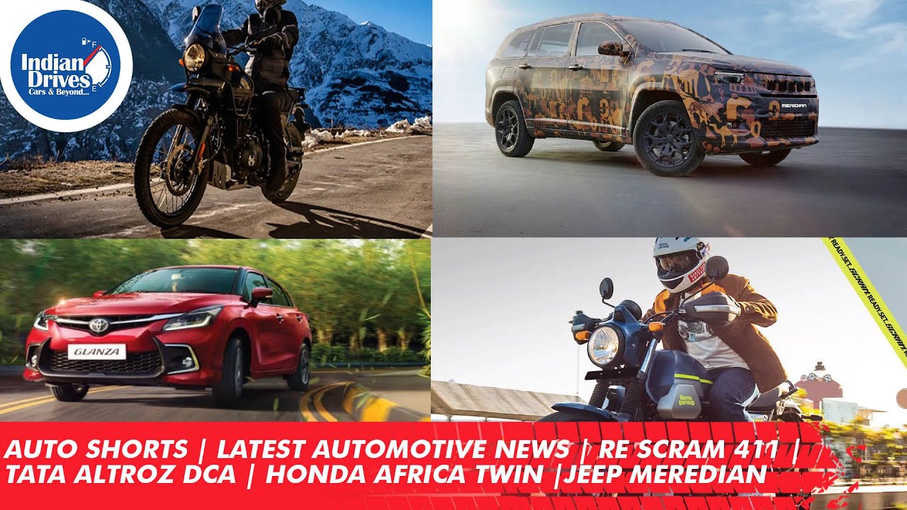 Auto Shorts | Automobile Industry In India | Scram 411 | Jeep Meridian | Tata Altroz DCA | Africa Twin |