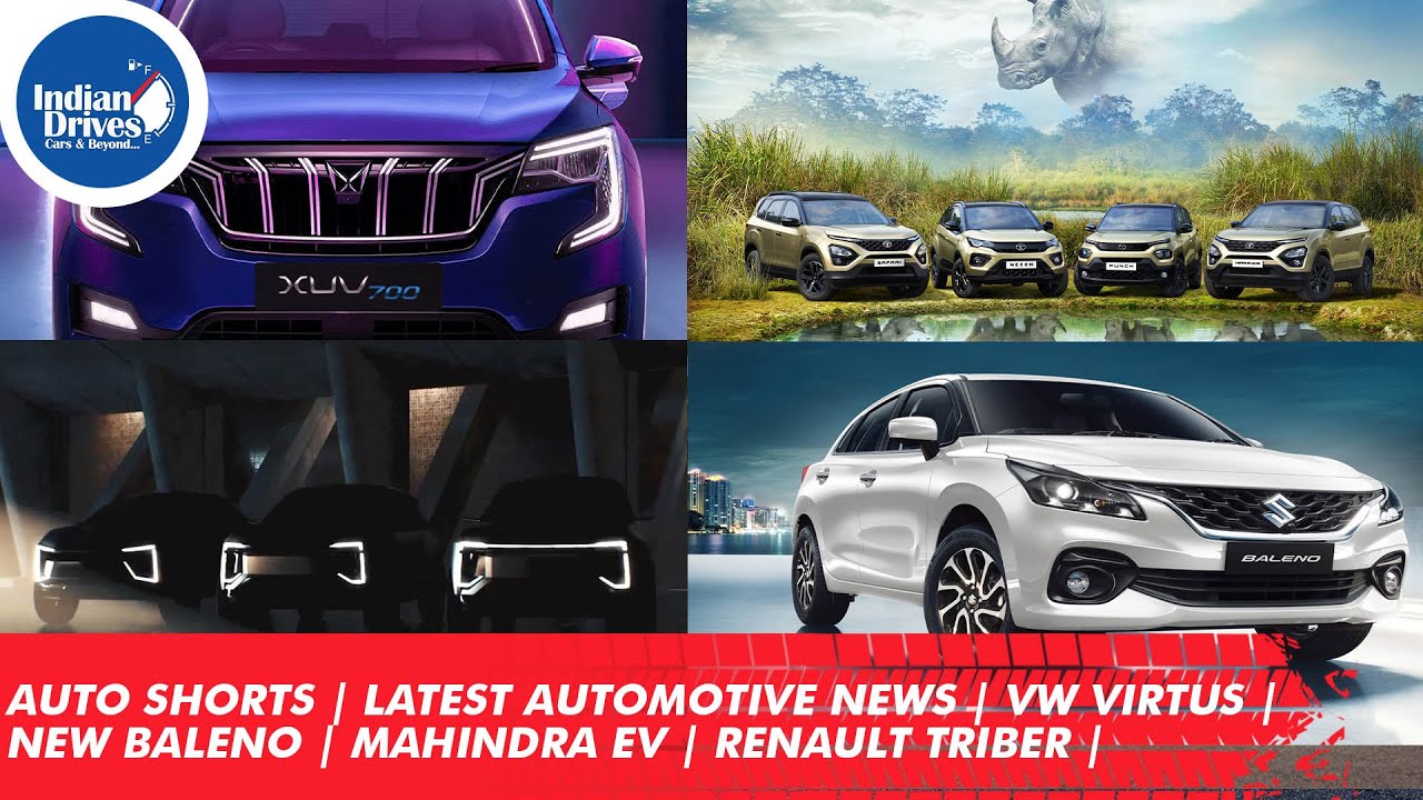 Auto Shorts | Latest Automotive News | VW Virtus | New Baleno | Mahindra EV | Renault Triber |