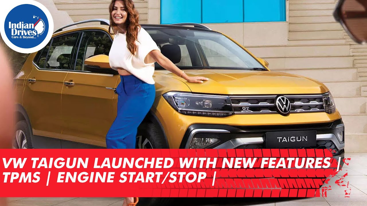 Volkswagen Taigun Launched With New Features | TPMS | Engine Start/Stop